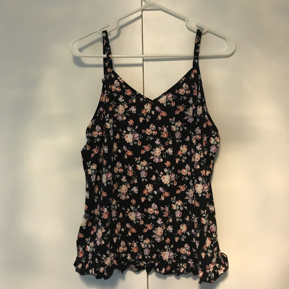 Floral pj shirt